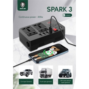محول الطاقة Green Lion Spark 300 - أسود